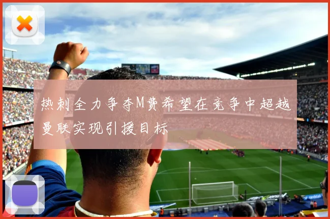 热刺全力争夺M费希望在竞争中超越曼联实现引援目标